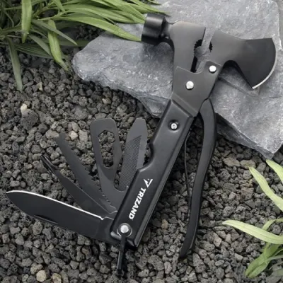 Versatile 17-in-1 Multifunctional Tool: Knife, Saw, Hammer, Steel, for Camping, sports activities, equipment, accessories ad in Riga 1