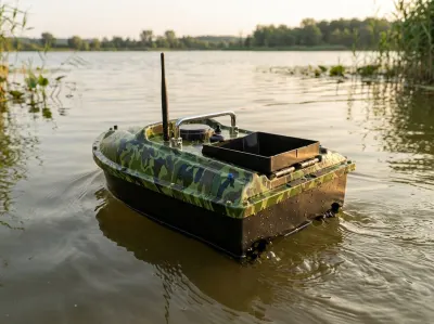 Fishing Boat with 500-meter Remote Control, 1.5-kg Capacity, LED Lighting, Bait..., furniture and interior, lighting ad in Riga 6