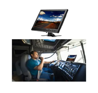 Monitors 10 collas, HDMI/VGA/AV/USB/ PC/TV/DVD 12v un 220v, priekš 2 automašīnas..., video un drošības sistēmas sludinājums Rīgā 5