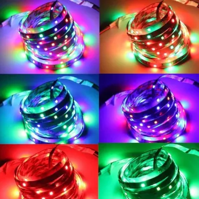 RGB 3528 LED Strip, with Remote Control and Adapter, furniture and interior, lighting ad in Riga 2