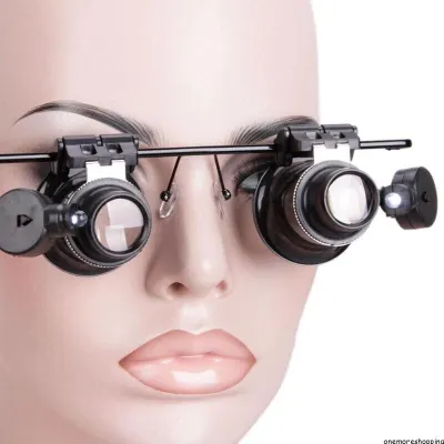 Glasses with 20x magnification and LED lighting, furniture and interior, lighting ad in Riga 4