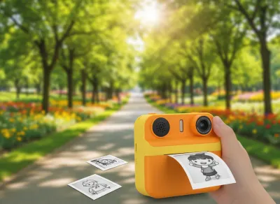 Children's digital camera with instant printing, dual lenses, and 1080p video, video and security systems ad in Riga 5