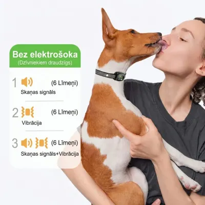 Mini Dog Anti-Barking Collar (Gentle—Vibration and Ultrasound, No Electric Shocks), optics, hearing aids, health aids ad in Riga 7