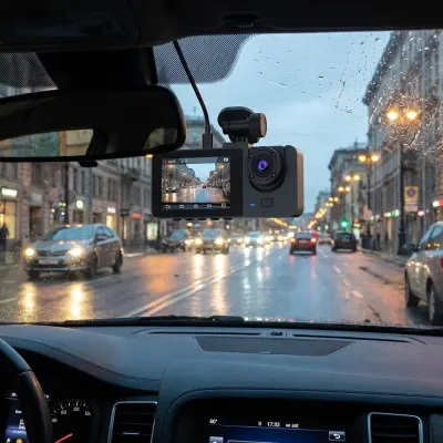 3-Camera Dash Cam with Interior and Rear Cameras, 1080p, video and security systems ad in Riga 3