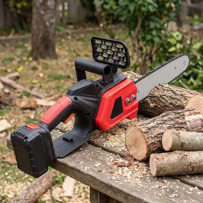 Mini Handheld Chain Saw, 24V, 2000mAh Lithium Battery, with a 19cm Chain for Gardening, furniture and interior, lighting ad in Riga 2