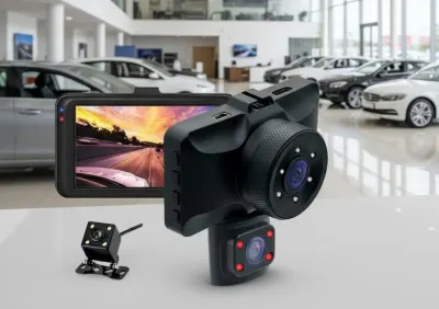 Auto videoreģistrators ar 2 kamerām (Touch Screen, Uhd, ieraksts uz kustību,..., video un drošības sistēmas sludinājums Rīgā 1