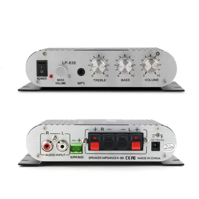 Мини-усилитель Hi-Fi 200 Вт, 12 В, tv и электроника ad в Риге 3