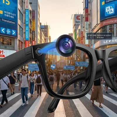 AI brilles ar kameru, tulkošanu un Bluetooth 5.3, 32 GB smart saulesbrilles foto,..., aksesuāri un viedierīces sludinājums Rīgā 4