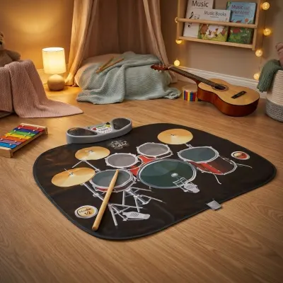 Детский музыкальный коврик с барабанами 78 x 67 x 6 см, игрушки ad в Риге 3