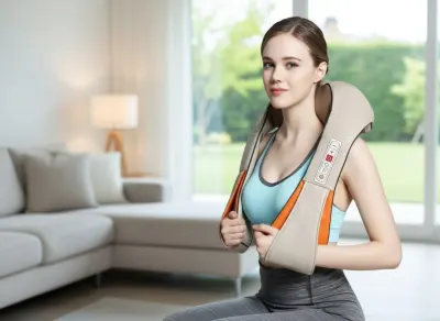 Electric neck and shoulder massager with a heat function, optics, hearing aids, health aids ad in Riga 5