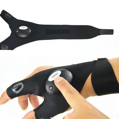 Black LED work glove with lighting, waterproof, 30 cm, furniture and interior, lighting ad in Riga 8