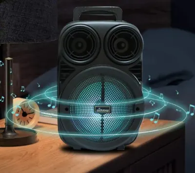 Микрофон для караоке с Bluetooth-динамиком 5 Вт, заряжаемый через USB, с поддержкой TF, FM и AUX, tv и электроника ad в Риге 2