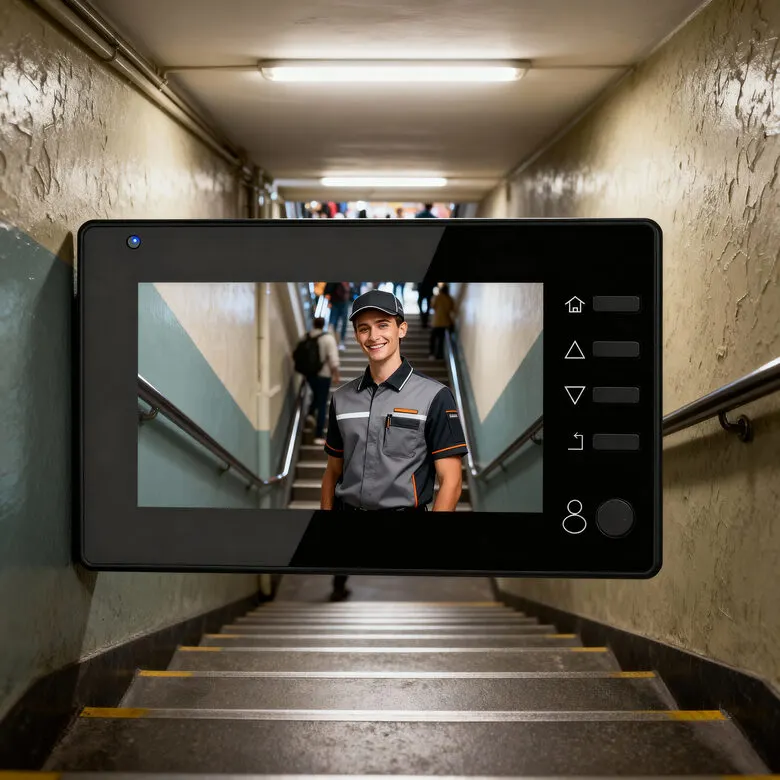 Intercom with a Wi-Fi doorbell and camera; smartphone notifications, video and security systems ad in Riga 1