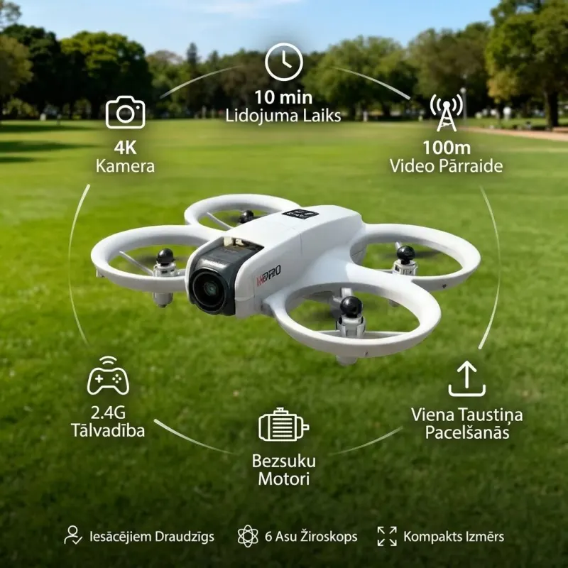 I1 PRO 4K Beginner Drone with Optical Stabilization and a Foldable Design, video and security systems ad in Riga 1