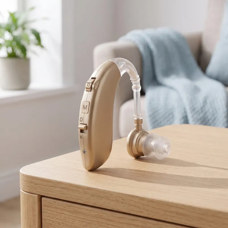 Digital Rechargeable Behind-the-Ear Hearing Amplifier with Adjustable Volume..., optics, hearing aids, health aids ad in Riga 1