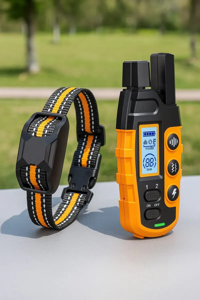 Dog training collar (1000m) with remote control for small and medium-sized dogs..., animal feed, products and services ad in Riga 1