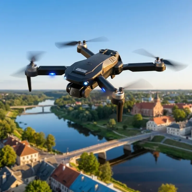 FlexCam 1800 Pro drone with a 90-degree camera and Wi-Fi control, video and security systems ad in Riga 1