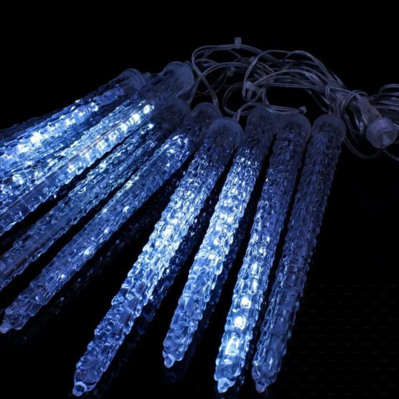 Ice string lights (50 cm icicles, 8 pieces, white), furniture and interior, lighting ad in Riga 1