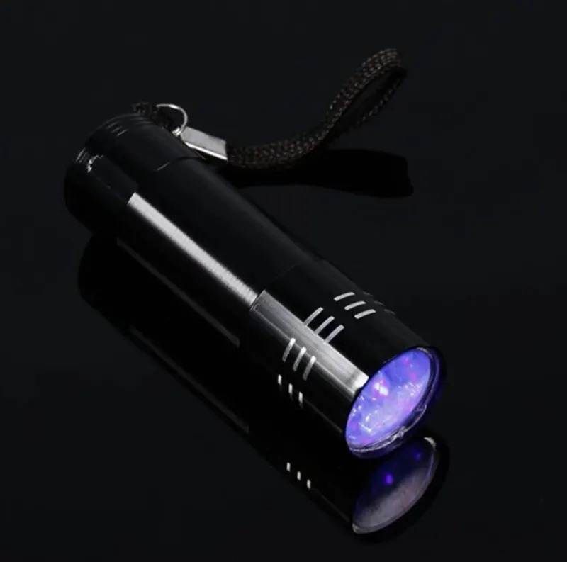 UV Flashlight with 9 LEDs, Ultraviolet Light, Portable Sports Accessory, sports activities, equipment, accessories ad in Riga 1