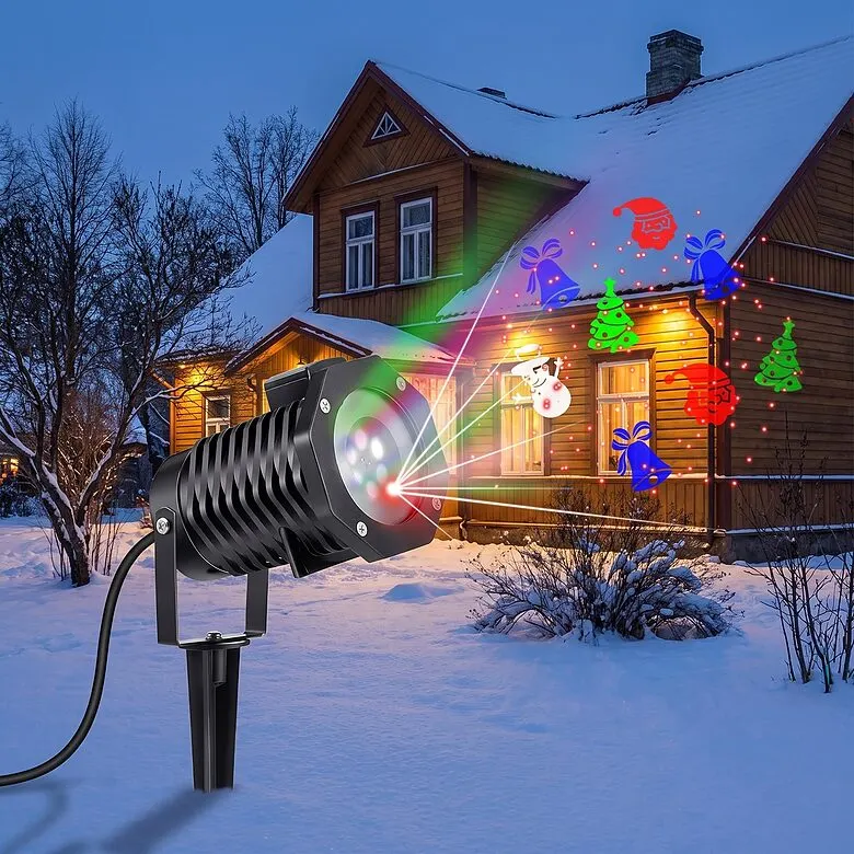 LED projektors āra apstākļiem, ziemassvētku balles dārza lampa -..., mēbeles un interjers, apgaismojums sludinājums Rīgā 1