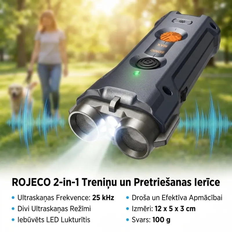 Contactless ultrasonic device for dog training and deterrence,  animal feed, products and services ad in Riga 1