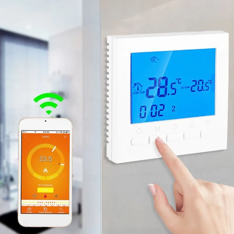 Termostats ar LCD ekrānu un Wifi kontroli, tīkli un interneta aprīkojums sludinājums Rīgā 1