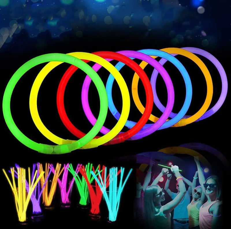 Glow sticks, glow-in-the-dark sticks, 100 pieces, furniture and interior, lighting ad in Riga 1