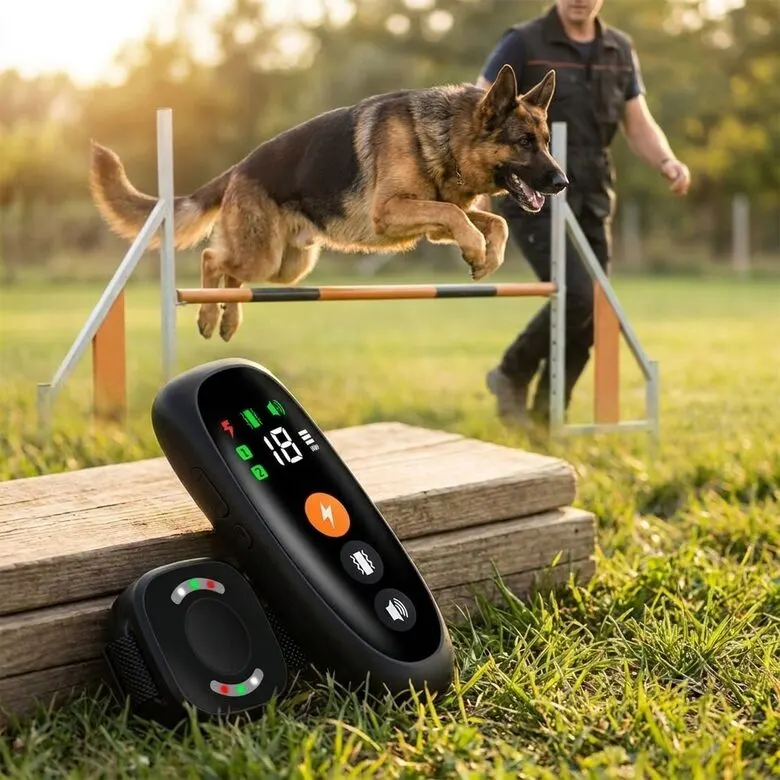 Dog training collar (1000m) with remote control for small and medium-sized..., animal feed, products and services ad in Riga 1