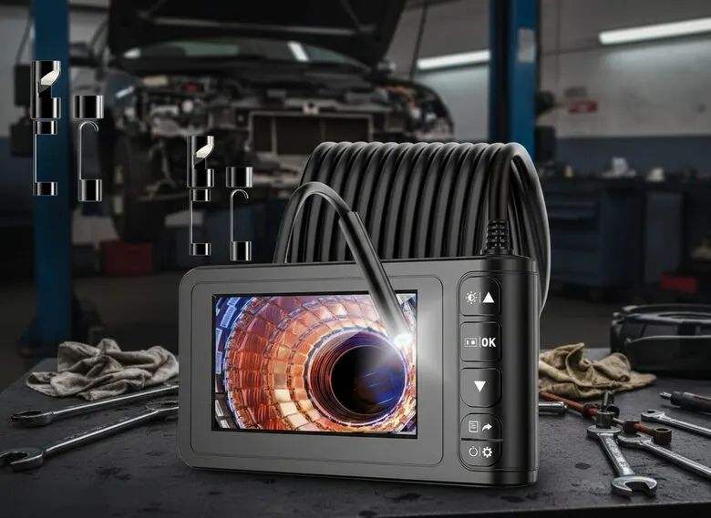 10M HD endoskopa kamera IP67 8mm 4,3" LCD ekrāns Boroskops 1080p pārbaudes kamera..., video un drošības sistēmas sludinājums Rīgā 1