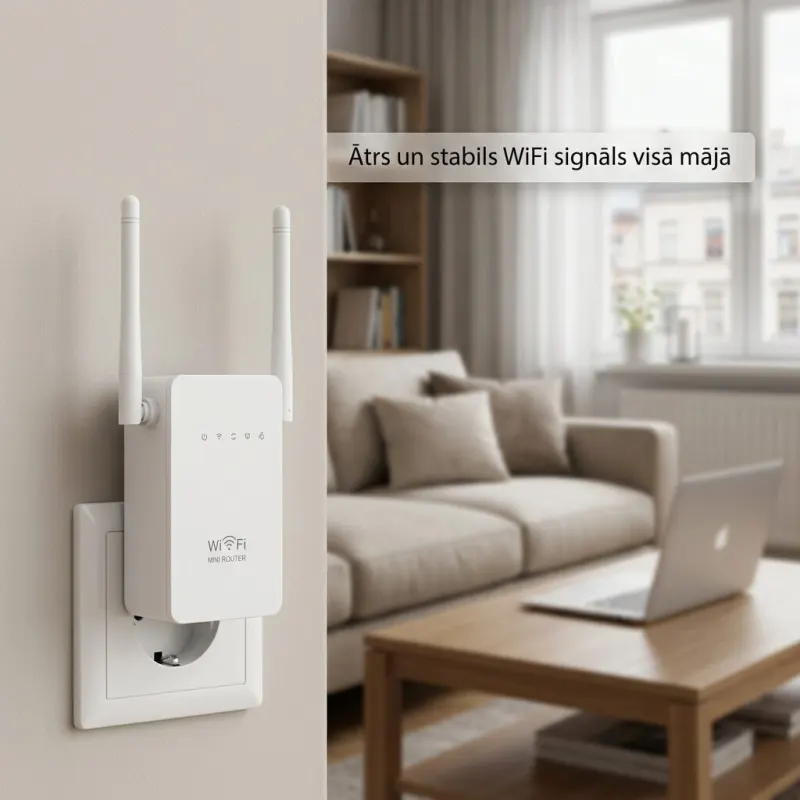 Wi-Fi Signal Extender, Dual Wi-Fi Repeater, networking and internet equipment ad in Riga 1