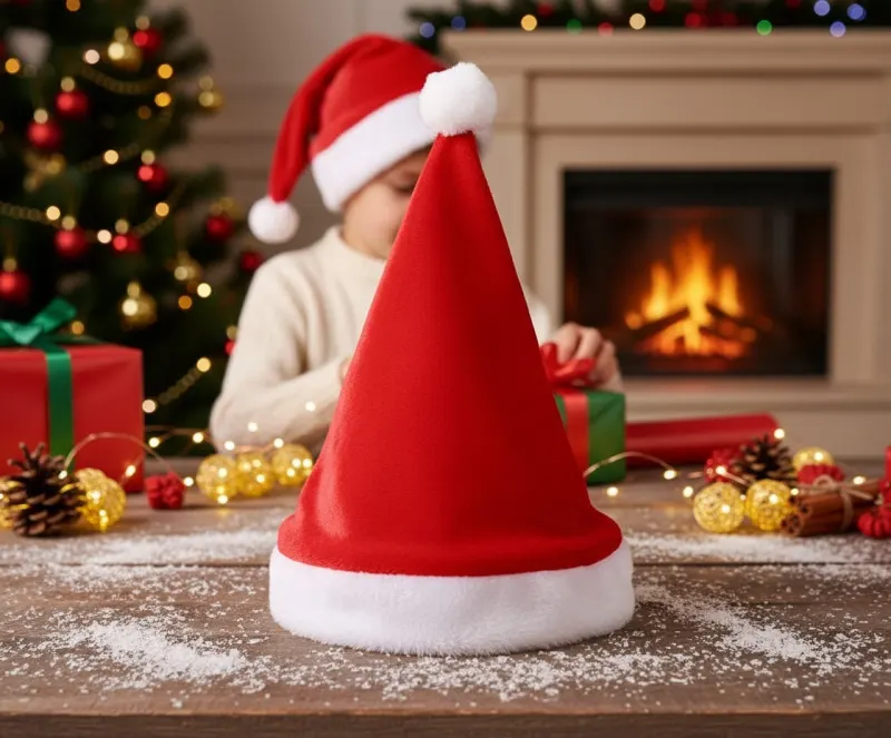 Classic Christmas Hat with a Pom-Pom, furniture and interior, lighting ad in Riga 1