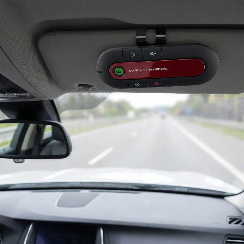 Bluetooth hands-free speaker for your car, mounted on the sun visor, tv and electronics ad in Riga 1