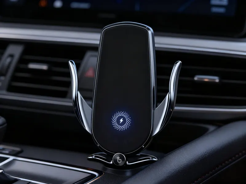 15W Qi Wireless Car Charger with Automatic Clip Phone Holder, accessories and smart devices ad in Riga 1