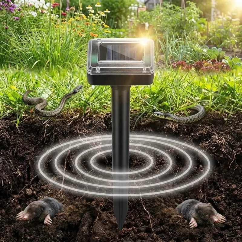 Ultrasonic Mole, Snake, and Rodent Repeller (Solar-Powered),  animal feed, products and services ad in Riga 1