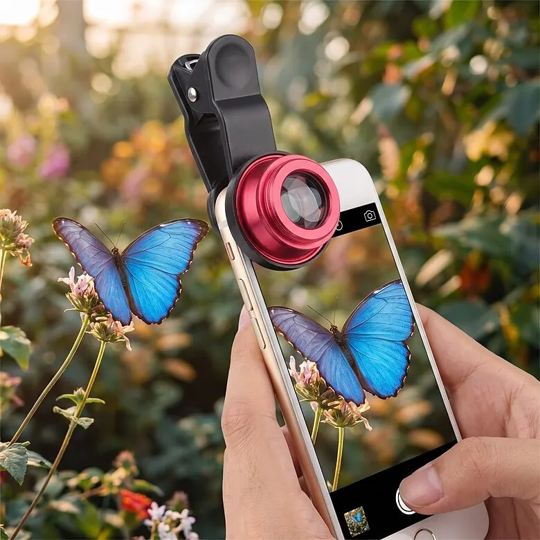 3-piece lens set for a phone (macro, fisheye, wide-angle), accessories and smart devices ad in Riga 1